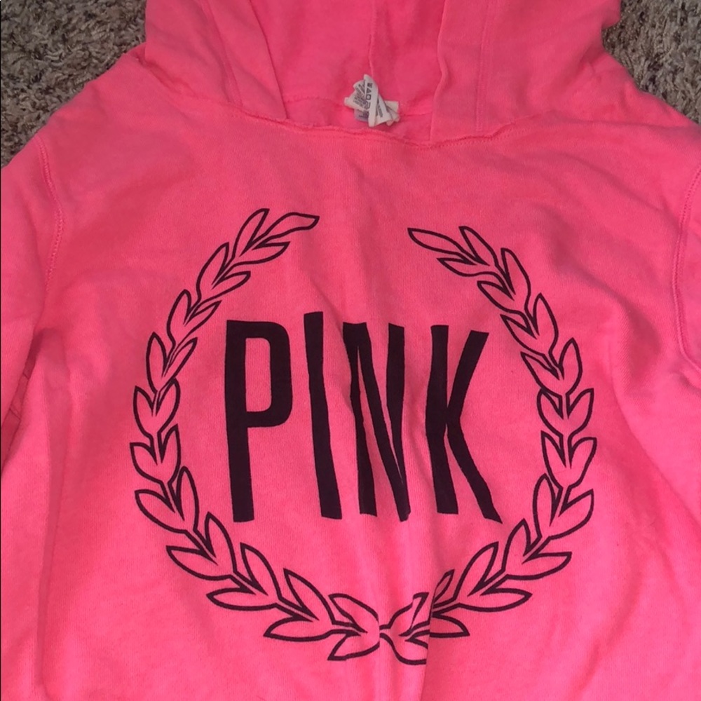 pink hoodie